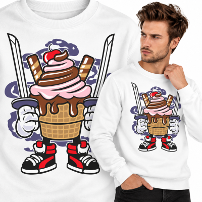 BLUZA  ANIMOWANA  CE CREAM NINJA